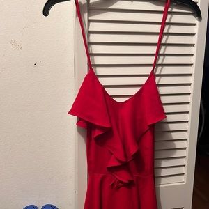 Red cocktail dress
